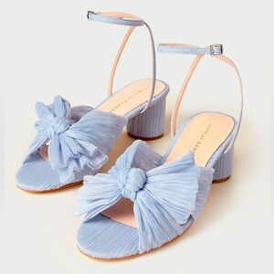 Loeffler Randall - Dahlia Blue Pleated Bow Heel